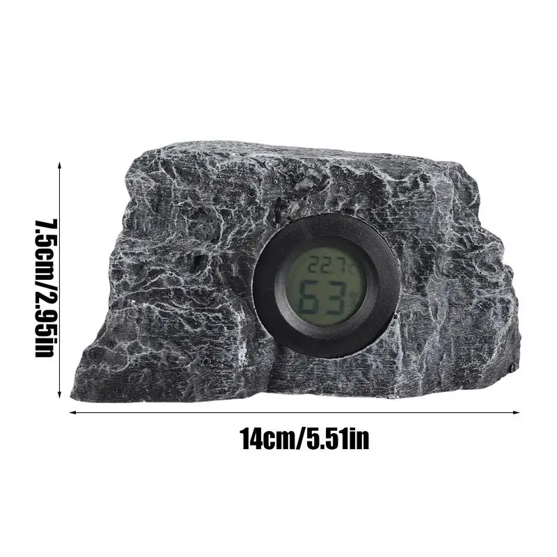 Аквариумный термограф цифровой ареометр измеритель влажности с камнями дизайн