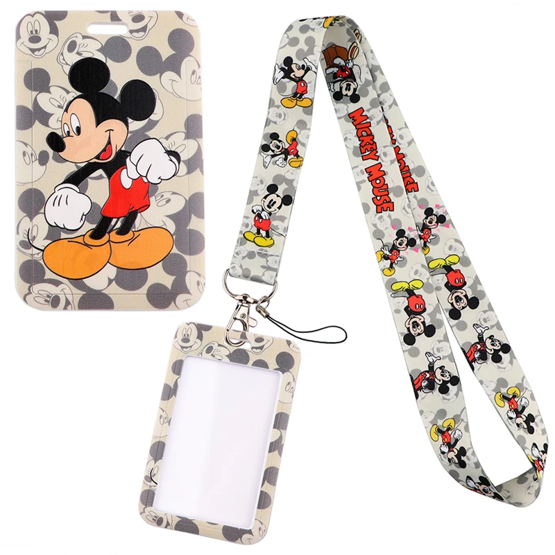 

Mickey Neck Strap Lanyard keychain Mobile Phone Strap ID Badge Holder Rope Key Chain Keyrings Accessories Gift Webbings Ribbons