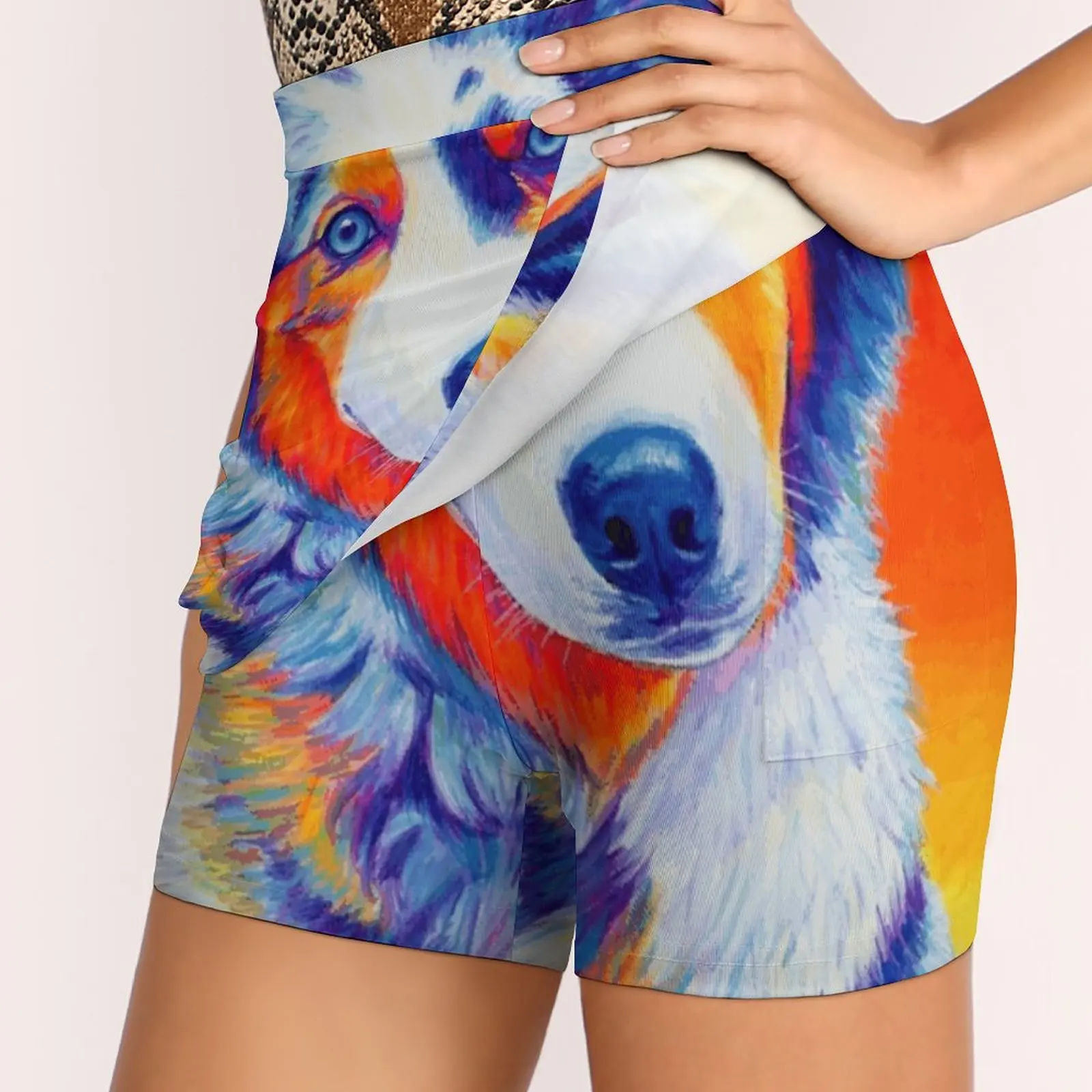 Lexi The Blue Merle юбки для щенков австралийской овчарки женская мода 2022 брючная юбка