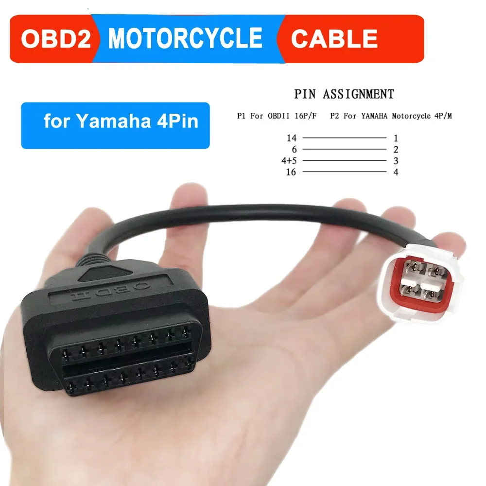 OBD мотоциклетный кабель для Yamaha 3-контактный/4-контактный разъем диагностический