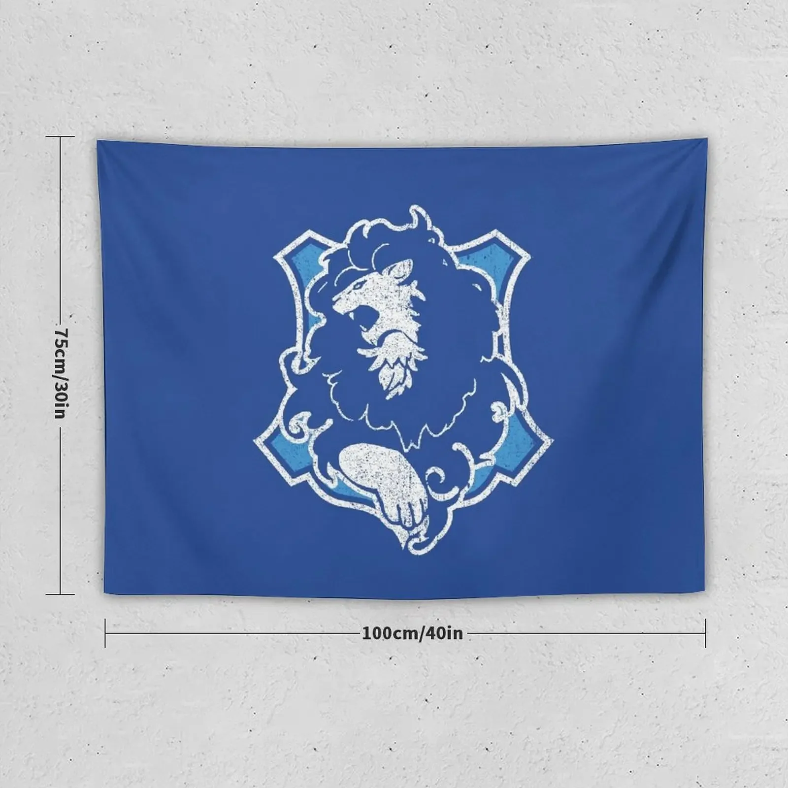 Синие львы символом огня гобелен украшение для спальни дома