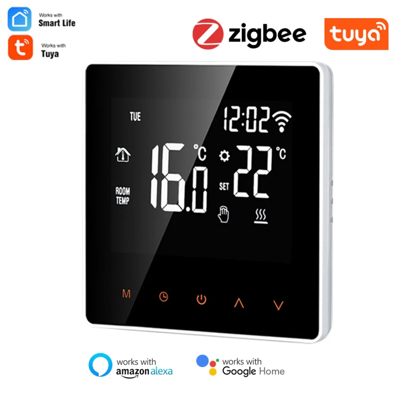 

ZigBee Tuya Smart Thermostat, Electric Floor Heating Water/Gas Boiler Temperature Smart Remote Controller For Alexa Google Home