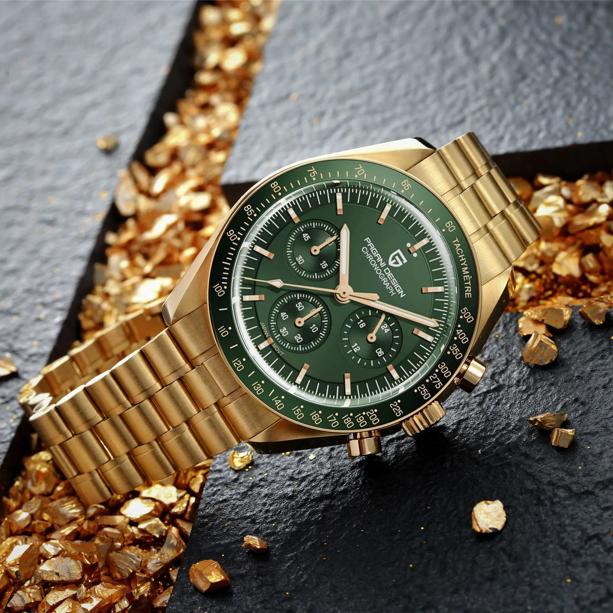 Часы PAGANI DESIGN Мужские кварцевые с хронографом роскошные спортивные