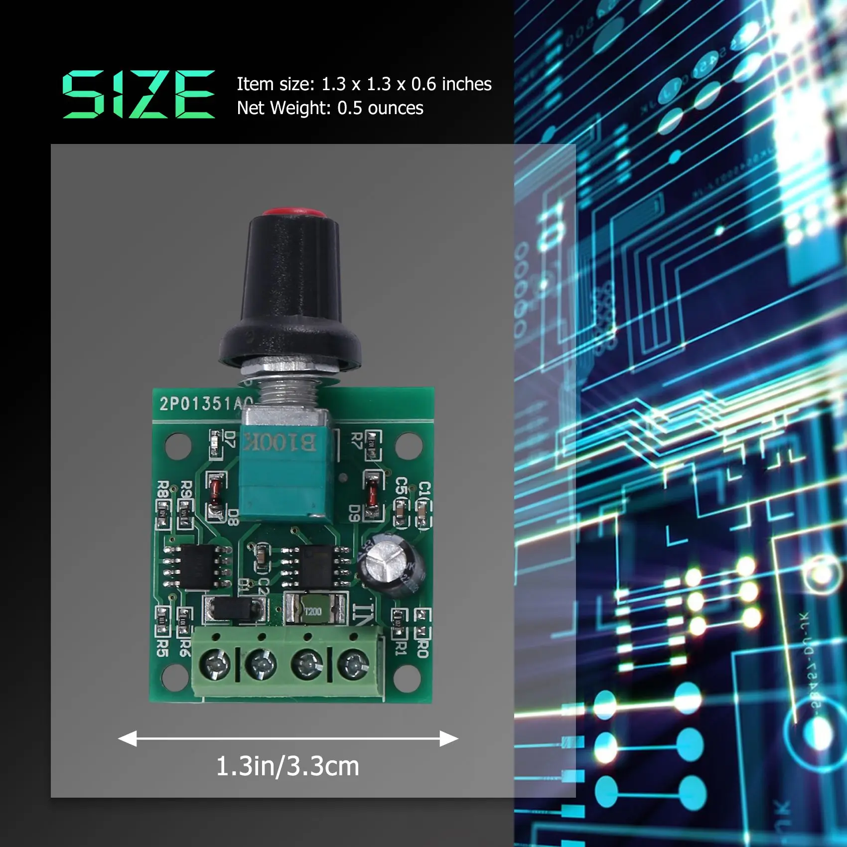 1 8 v 3v 5v 6v 7 2 12v 2A 30W контроллер скорости двигателя постоянного тока (PWM) 1803BK