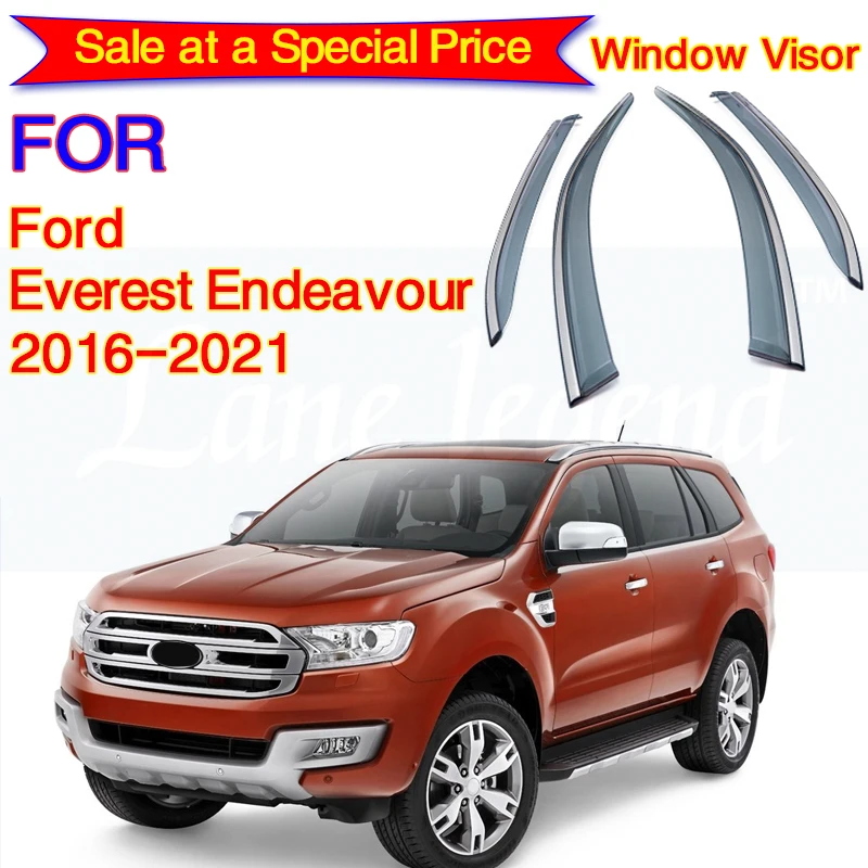 

Side Window Protector For Ford Everest Endeavour 2016 2017 2018 2019 2020 2021 Door Visor Sun Shield Deflectors Awning Shelter