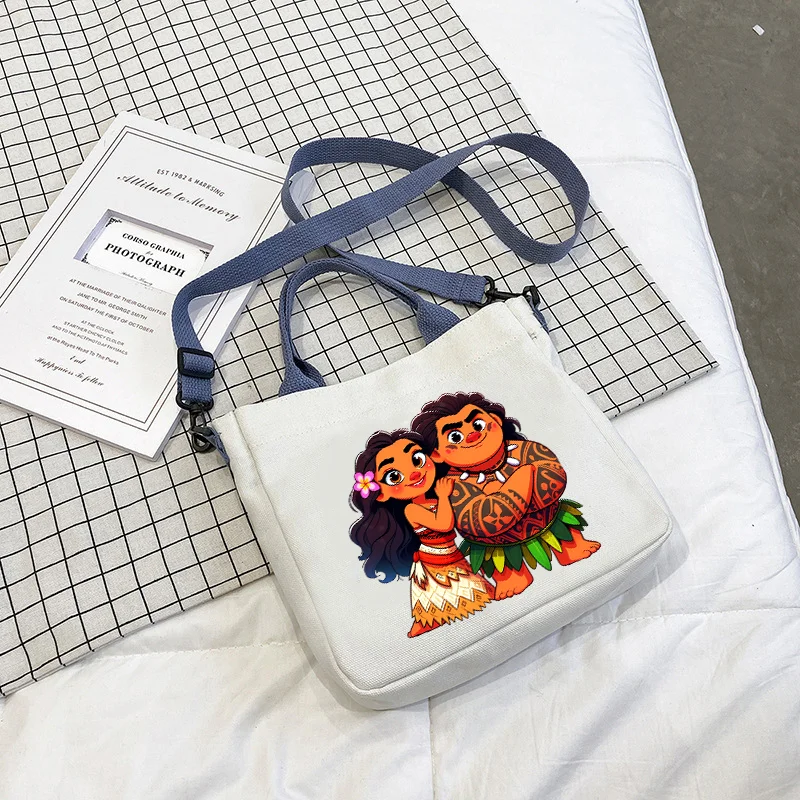 Моана холщовая сумка-тоут с милым принтом большая вместительная сумка на одно