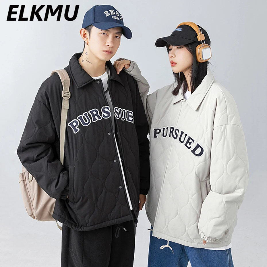 

Зимние куртки с подкладкой парные парки черные бежевые свободные верхняя одежда 2022 Новые мужские пальто