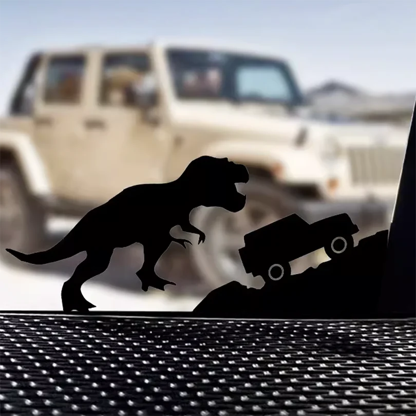 Забавные автомобильные наклейки с изображением динозавра наклейка медведем