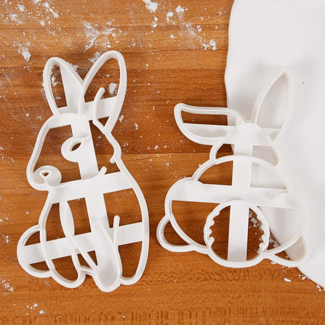 Easter Rabbit Cookie Mold Cute Bunny Eggs Biscuit Cutter 2