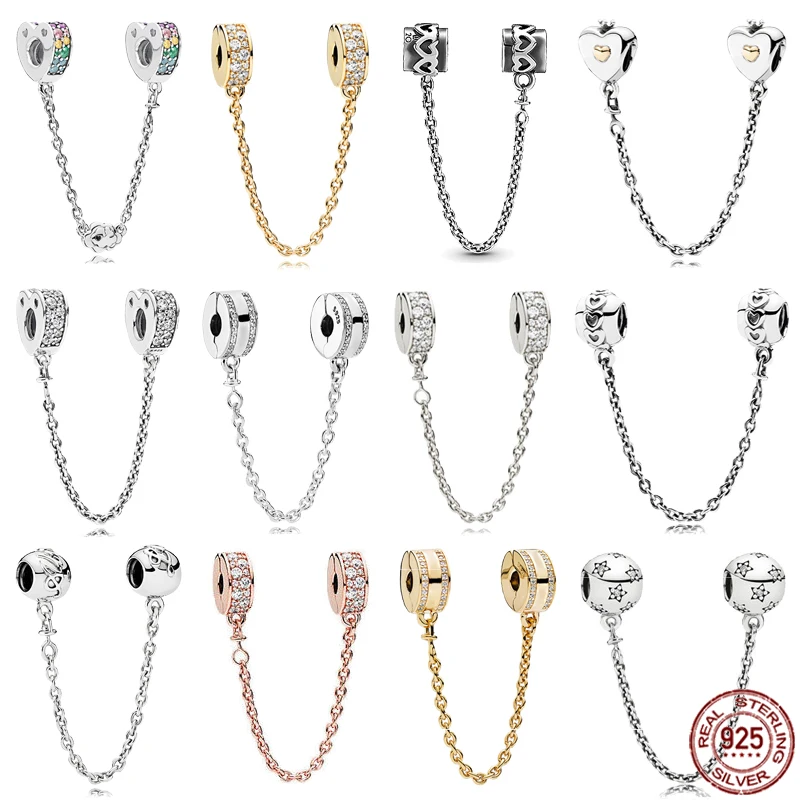 

Новинка, подвеска-цепочка для браслета Pandora в виде короны и сердца