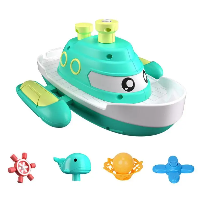

Bathtub Toys 4 Modes Spray Water Bath Toy Pool Toys Waterproof Pool Bathroom Tub Toy Interactive Bathtub Water Toys