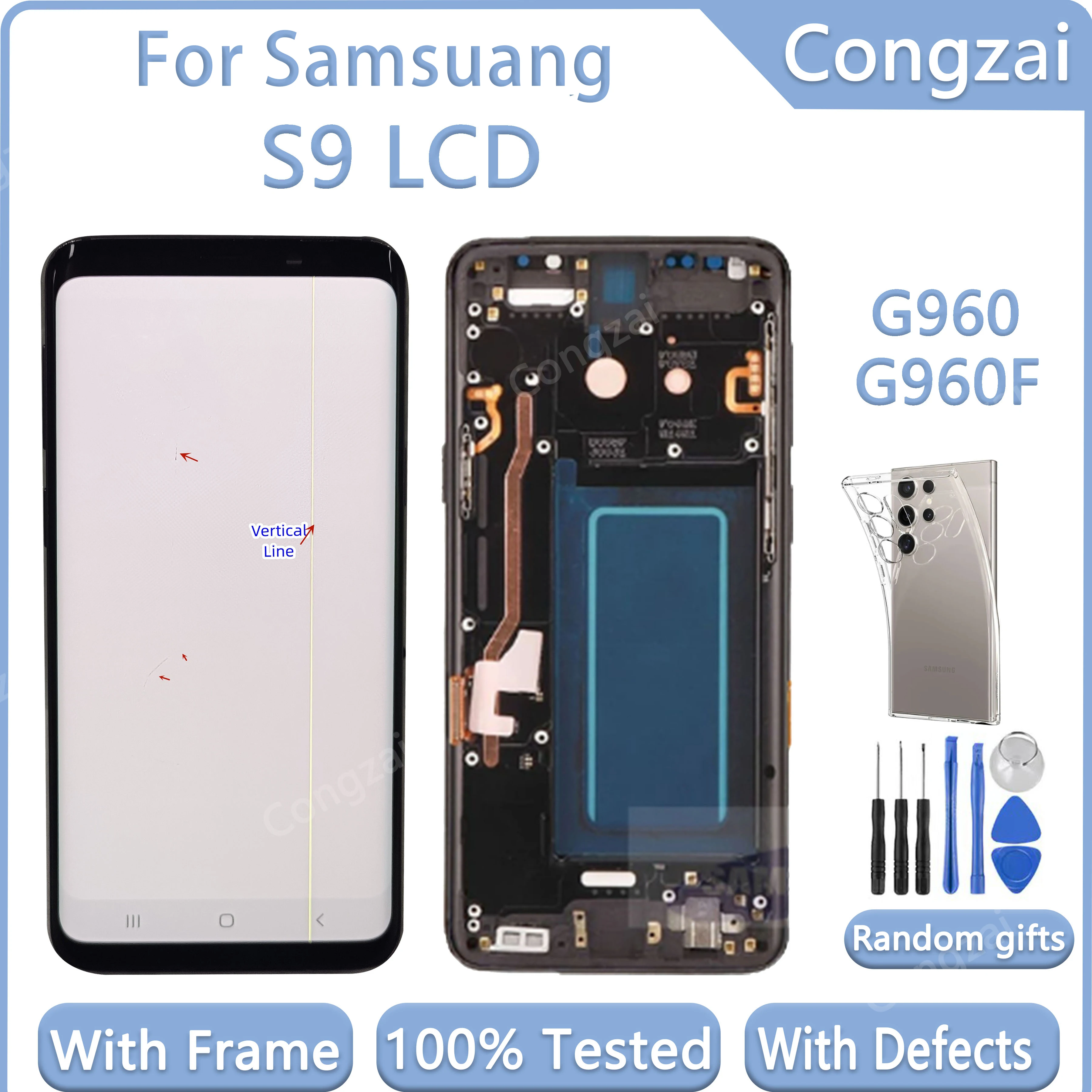 ЖК-дисплей Super AMOLED 5 8 дюйма для Samsung Galaxy S9 G960 G960f сенсорный экран дигитайзер