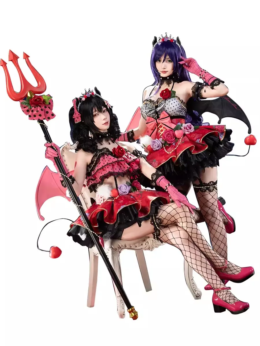 COS-HoHo Аниме Lovelive! Yazawa Niko/Tojo Nozomi Little Devil Awakening V2.0 игровой костюм прекрасное платье