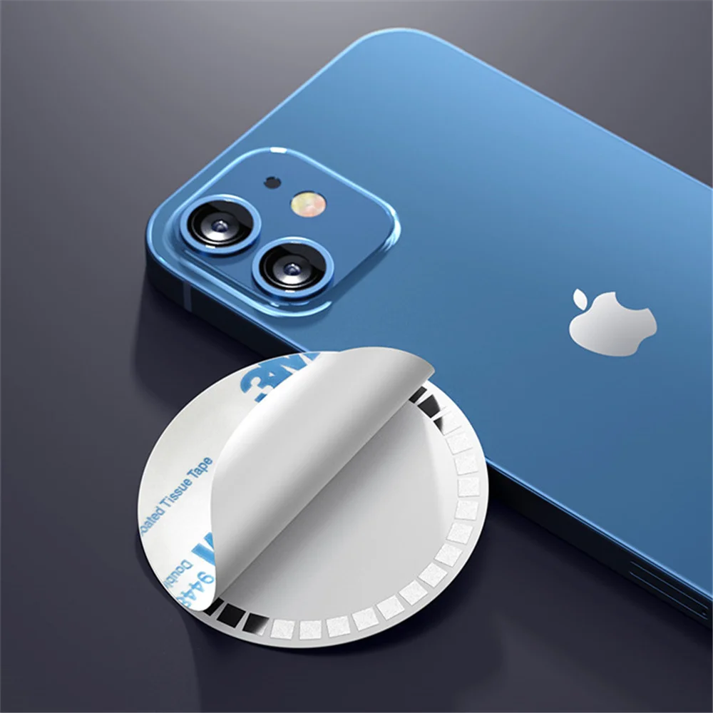 Универсальные круглые металлические кольца для iPhone магнитное зарядное