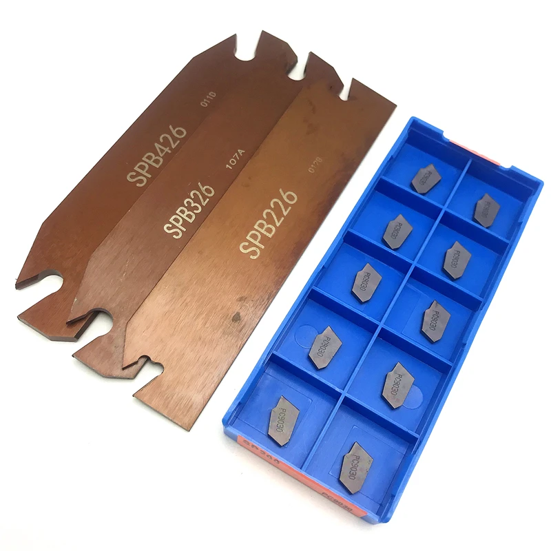 High Quality 1pc SPB26 SPB32-3 -2 -4 5 -6 Grooving Blade for SP300 SP400 PC9030 NC3020 3030 Inserts Grooving Inserts