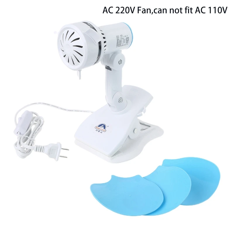 Тихий вентилятор с клипсой 220 В переменного тока штепсельная вилка стандарта США