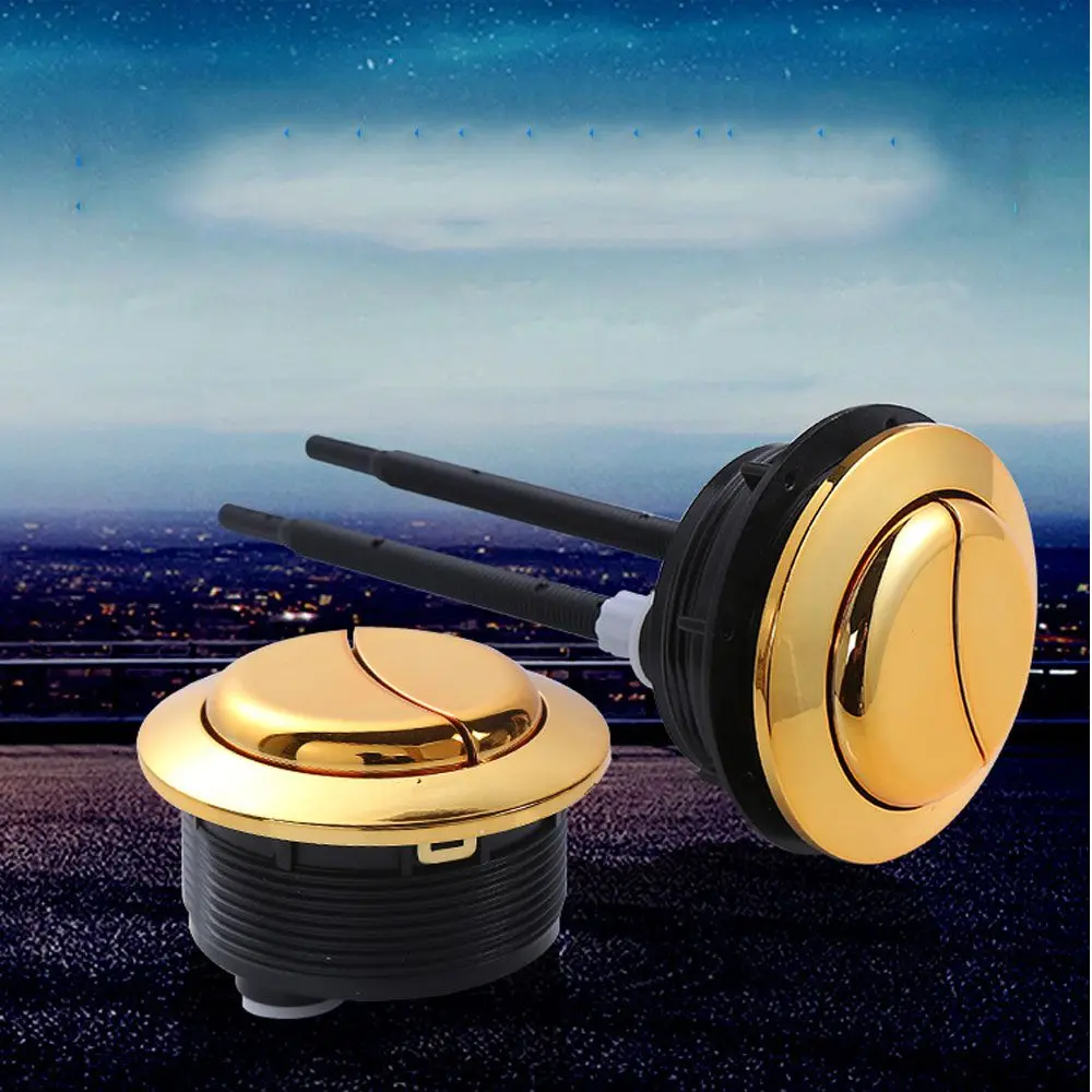 

New Practical Water Tank Accessories Water Valve Toilet Button Gold Double Flush Multi-size