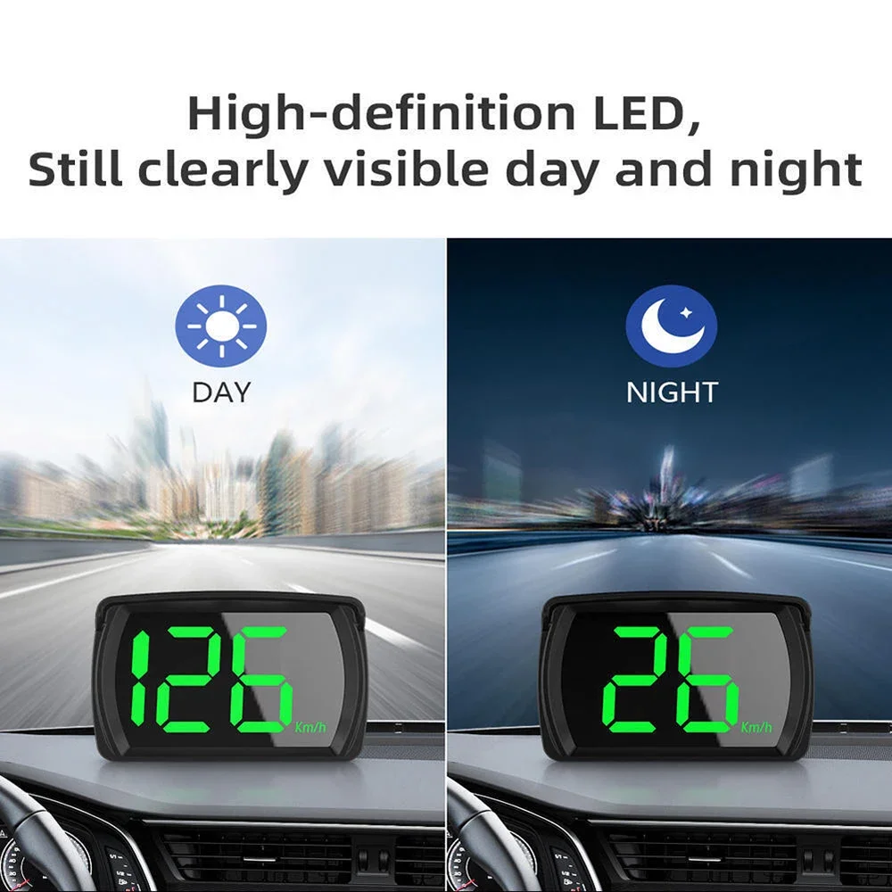 Автомобильный HUD проекционный дисплей GPS Hud Цифровой спидометр с большим шрифтом