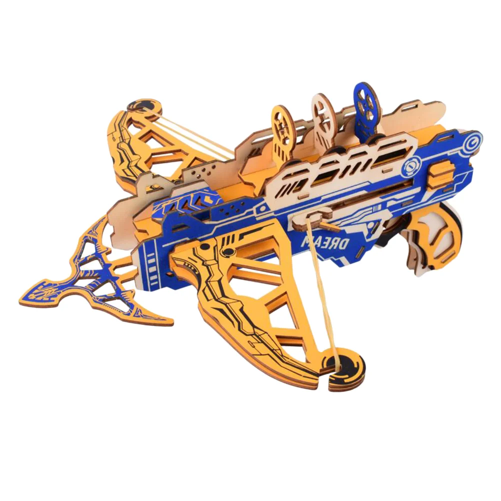 

Crossbow Shape Wooden Puzzle Board Exquisite 3D Toy for Decoration Use