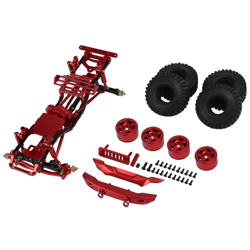 

Aluminum Alloy Assembled Frame Chassis Kit For Axial SCX24 AXI00006 Bronco 1/24 RC Crawler Car Upgrade Parts