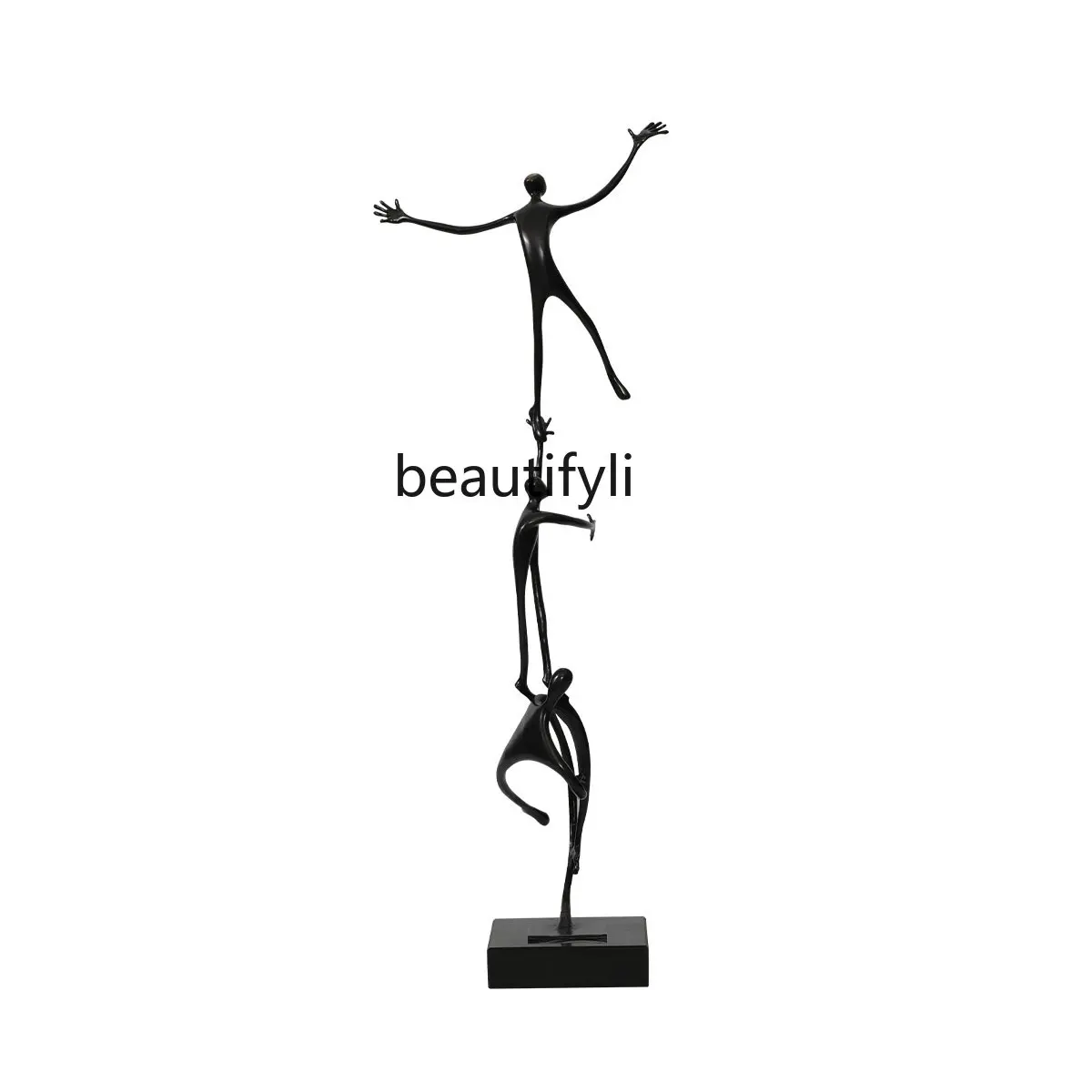 

yj Modern Simple Metal Figure Climbing Sculptured Ornaments Living Room Study Hallway Decorations