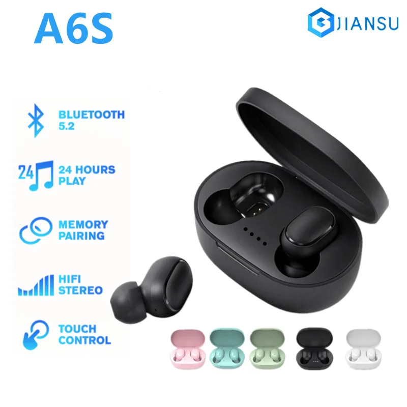 TWS-наушники A6S с микрофоном и функцией шумоподавления