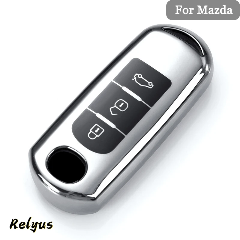 

Car TPU Key Case Cover Key Shell Fob Keychain for Mazda 2 3 5 6 Demio CX-3 CX-4 CX-5 CX-7 CX-9 MX5 CX8 Axela Atenza 2015-2019