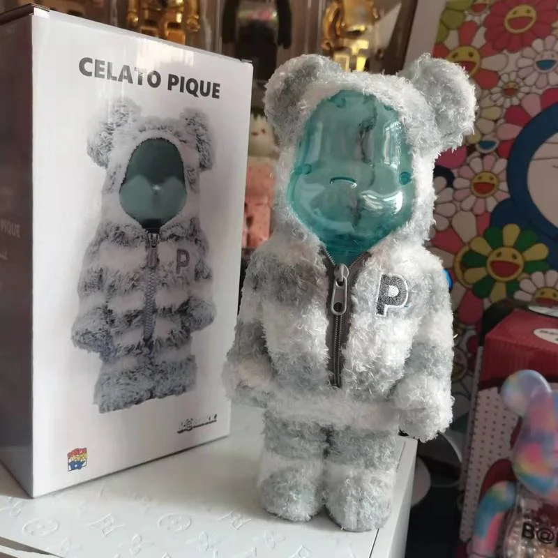 

Bearbrick Dressed Bears 400% Desktop Decoration Bear clothes with coats Bear Pajamas Bear Clothes can be Detached