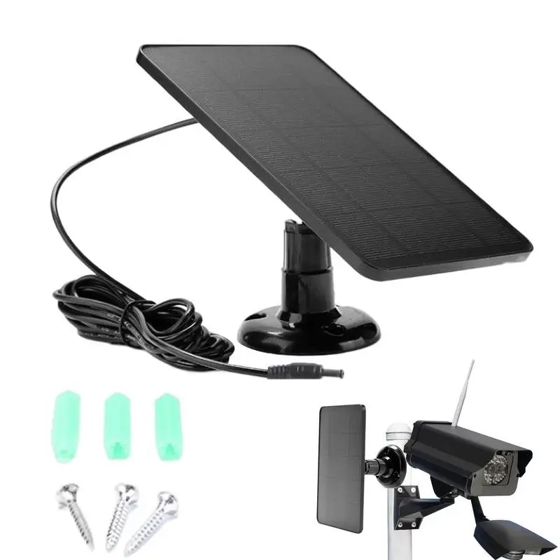 Solar Panel Portable Charger 5V USB Charging For Security Camera Camping Outdoor Power Station Cell PhoneTablet Power Bank