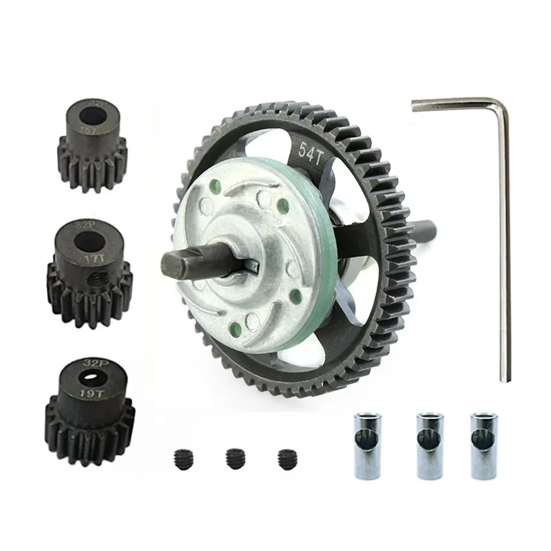 

32P Steel Metal Spur Gear 50T 52T 53T54T / 15T 17T 19T Gear set for Traxxas Slash 4x4 Stampede 4x4 VXL Rustler 4X4