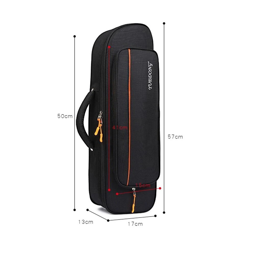 

Practical Trumpet Bag 22.44 X 6.69 X 5.12inch Backpack Black Oxford Cloth Portable Soft 600g (approx.) Accessories
