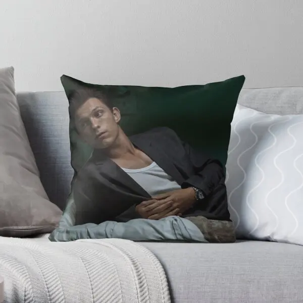 

Tom Holland Esquire Photoshoot Printing Throw Pillow Cover Decorative Fashion Car Home Waist Comfort Office Pillows not include
