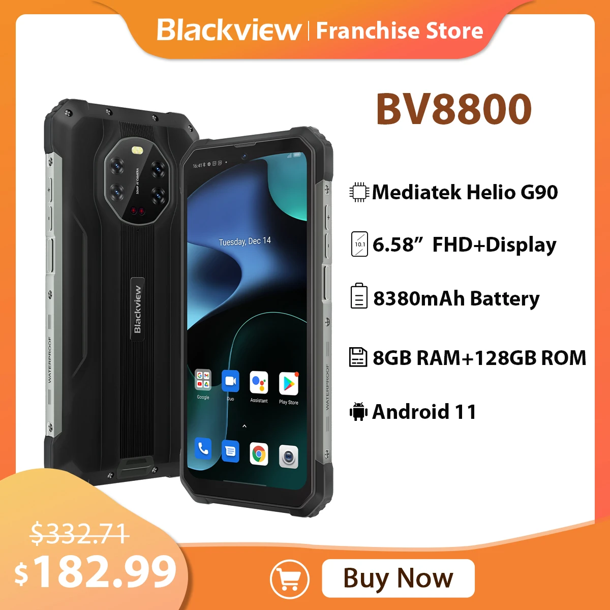 Смартфон Blackview BV8800 8/128ГБ global