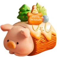 kawaii anime lulu pig blind box action figure canned pig model doll kids toy christmas desktop car collection gifts