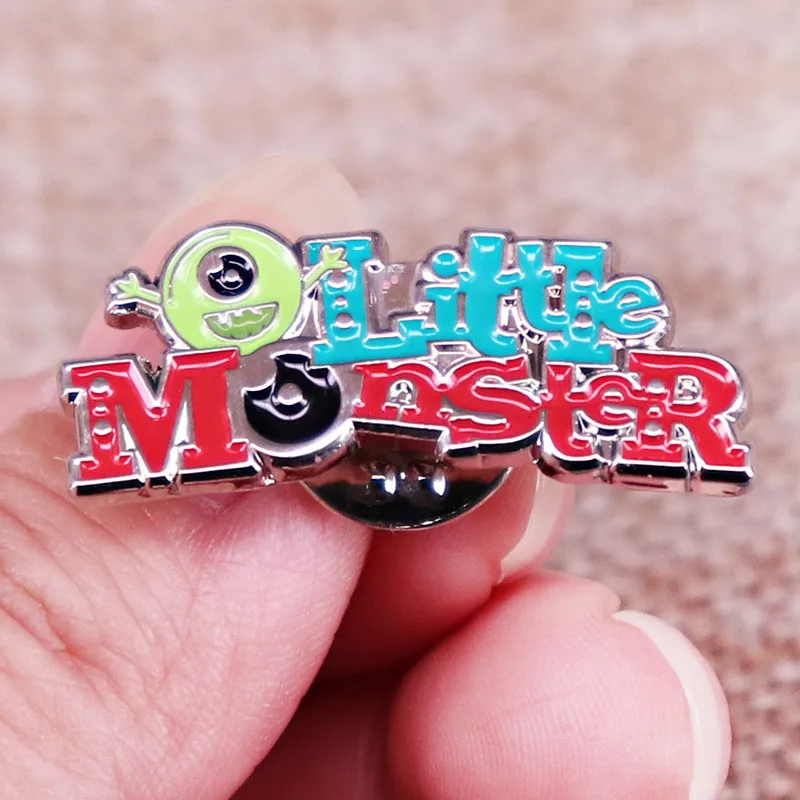 

XM-funny Little Monster Big Eyes logo pin sci-fi movie inspired badge fashion badge accessories