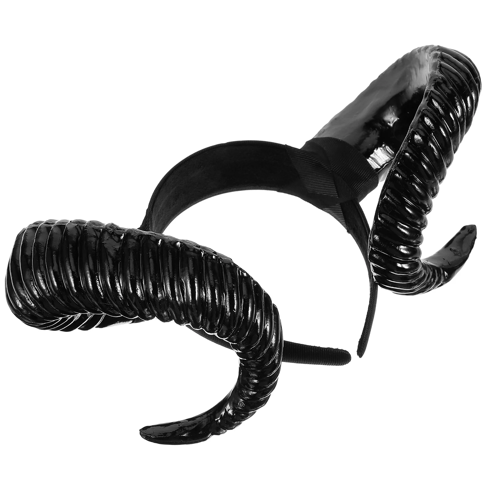

Prom Dress Accessories Simulation Horn Headband Sheep Black Headdress Christmas Halloween Props Hair Hoops Miss