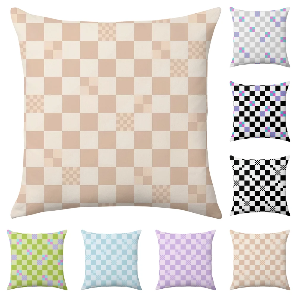 

Colorful Geometric Decorative Pillows for Sofa Cushion Cover Suqare Pillowcase Nordic Home Decoration Throw Pillow Cover 45x45cm