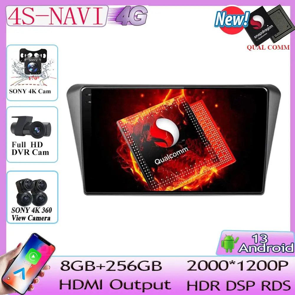 

Головное устройство для камеры 360, видеоплеер Qualcomm Snapdragon для Peugeot 408, 2014, 2015, 2016 -2018, автомобильное мультимедийное радио Android