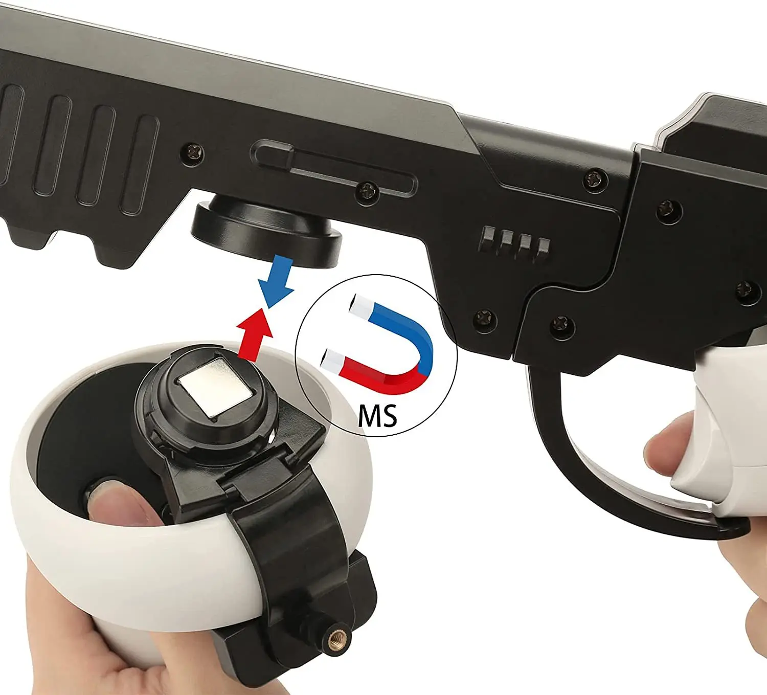 Suitable For Oculus Quest2 VR Gamepad Bracket Shooting Game Controller VR Accessories Handle Machine Gun enlarge