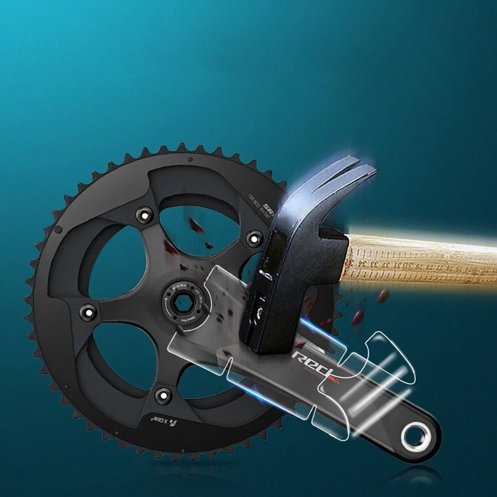 Клейкая наклейка на шатун велосипеда пленка TPH подходит для DA R9100 105 R7000 защищает