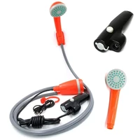 portable outdoor shower kit usb rechargeable handheld shower head camping showers with water pump for home car gardening tools