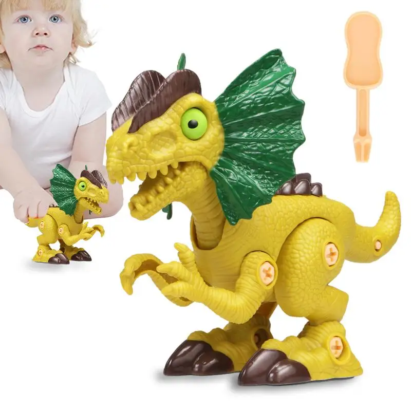 

Игрушки-Динозавры Stem для детей, прочная и безопасная головоломка, разборка, игрушка динозавра, легко установить, набор строительных игрушек динозавра для мальчиков