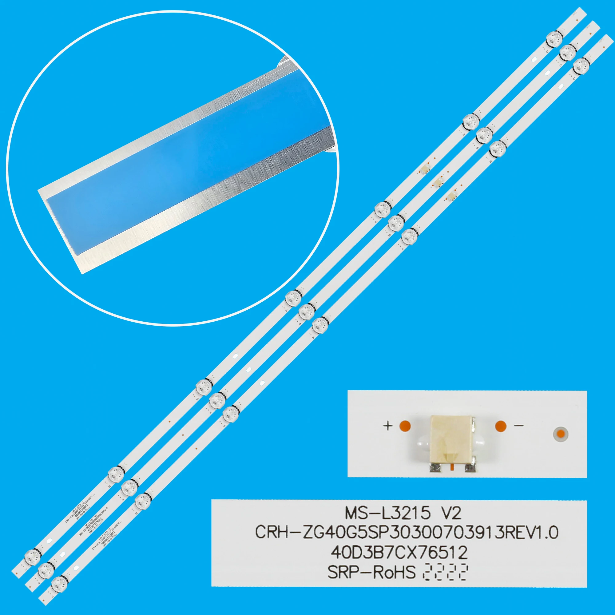 

Светодиодная подсветка для FLTV-40A310 PTV40G60SNBL PTV40G60 MS-L3044 CRH-ZG40G5SP3030070312KREV1.0 LB-C400F19-E7N-C-G71-X1