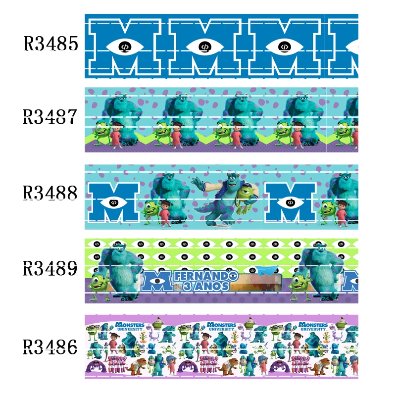 

50 yard character grosgrain 7/8inch 1inch 1.5inch 2inch 3inch printed alice in the wonderland ribbon Crafts material R3489