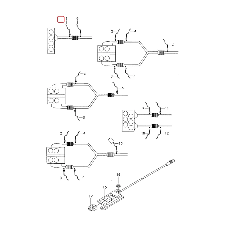 Передний лямбда-зонд кислорода O2 06G 906262 С 1К 0998262 E 0258010055 Для Audi A3 A4 A6 Skoda VW Passat Golf 906 262