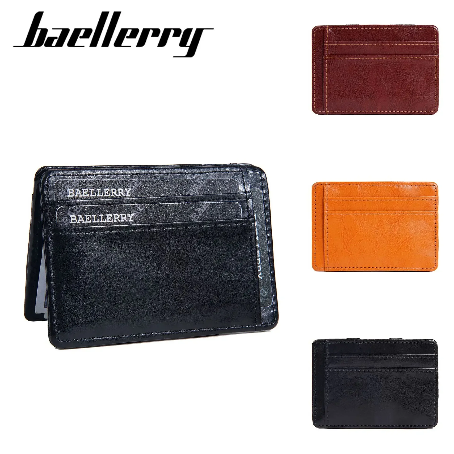 Простые мини-кошельки мужской Ультратонкий маленький волшебный эластичный