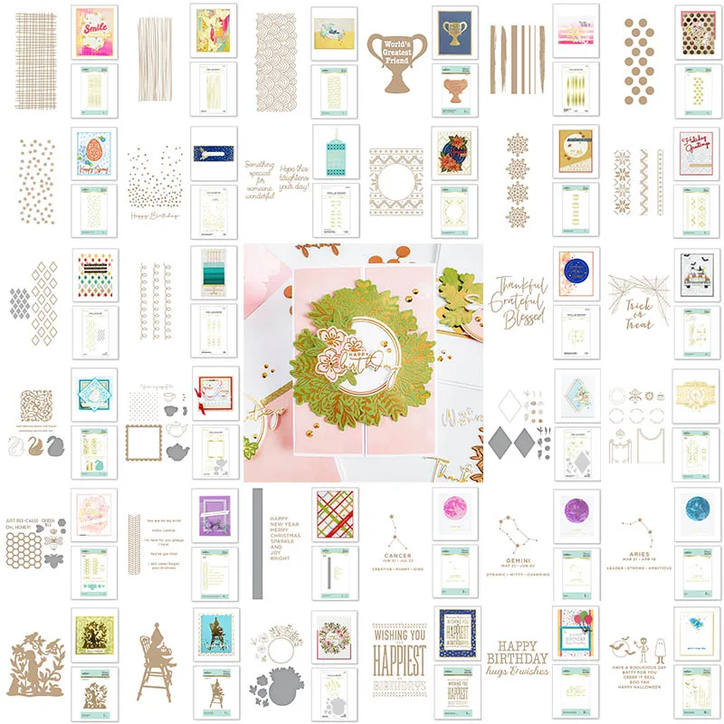 

Woven Modern Lines Metal Dies Hot Foil Dies Craft Embossing Make Paper Greeting Card Making Template DIY Handmade 2022 New