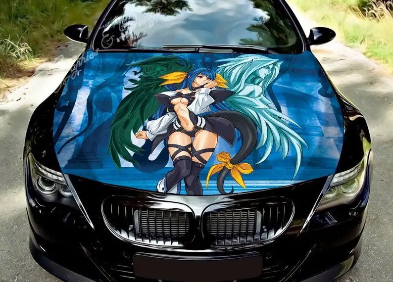 Наклейка на капот автомобиля винил наклейка графика визуальное снаряжение