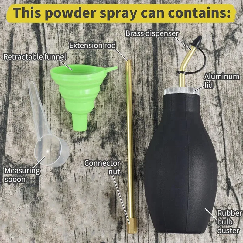 Ручной распылитель насекомых для пыли Диспенсер-аппликатор диатомелой земли