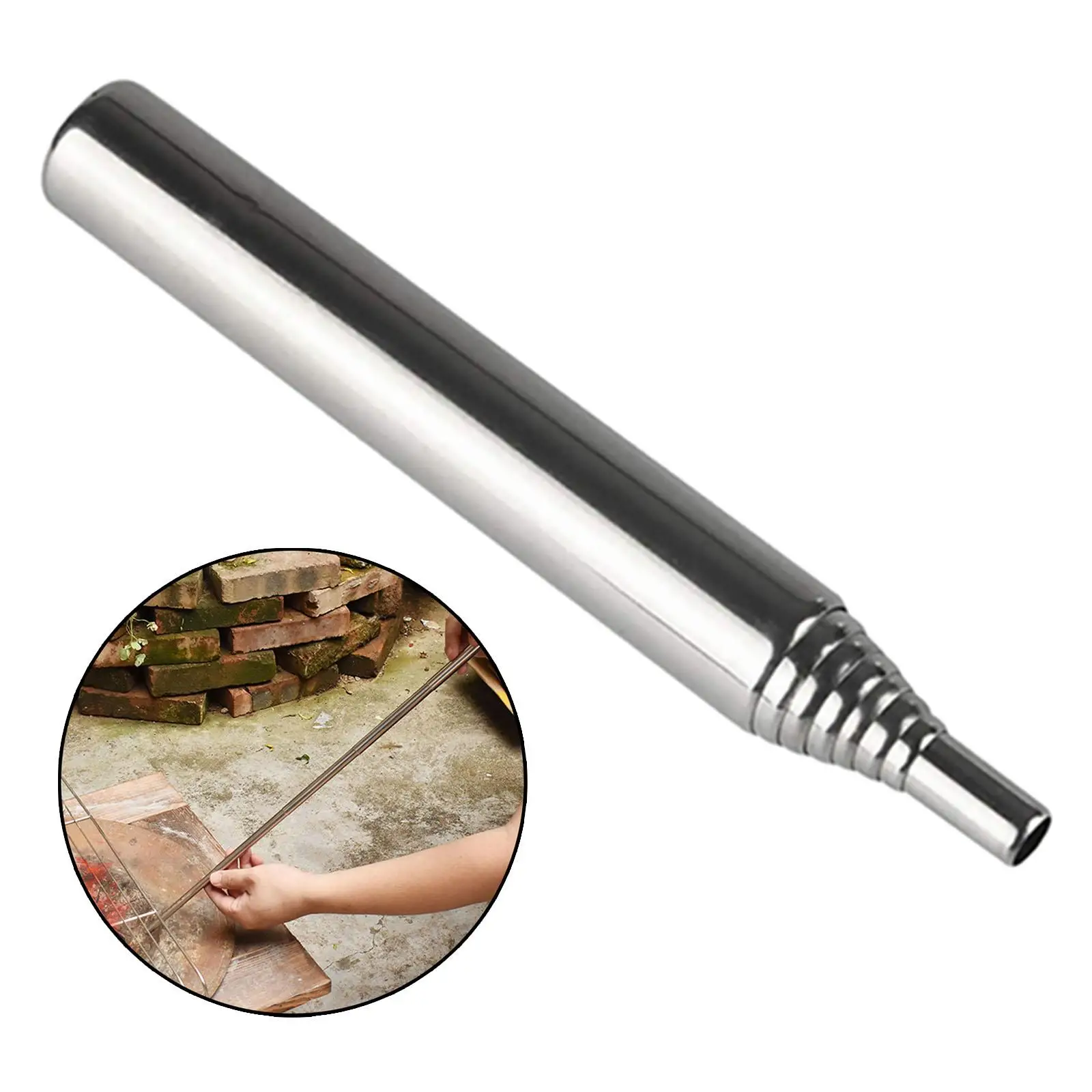 

Stainless Fire Blow Tube Blowpipe Bellow Outdoor Cooking Telescopic Fire Tool for Campfire Backpacking Camping